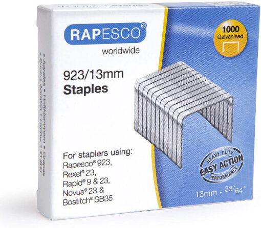 Rapesco hæfteklammer 923/13mm 1000 stk. online shopping billigt tilbud shoppetur