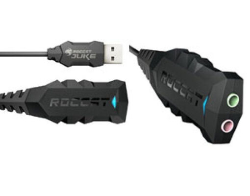 Roccat juke virtual 7.1 + usb stereo soundcard & headset adapter online shopping billigt tilbud shoppetur