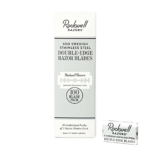 Rockwell razors 100 swedish stainless steel double-edge razor blades online shopping billigt tilbud shoppetur