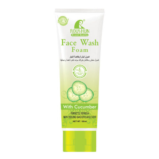 Roushun face wash foam with cucumber 100ml online shopping billigt tilbud shoppetur