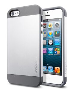 SGP Case Slim Armor Satin Silver for iPhone 5 online shopping billigt tilbud shoppetur