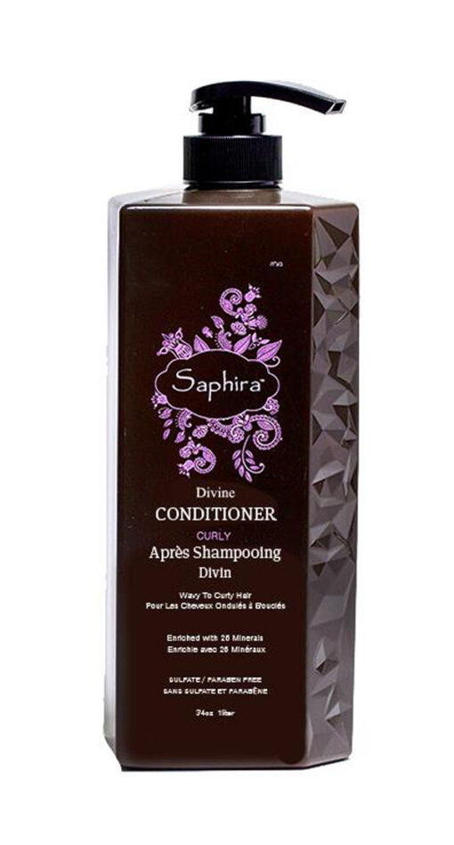 Saphira divine conditioner curly 1L online shopping billigt tilbud shoppetur