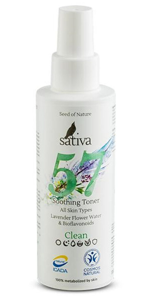 Sativa seed of nature 57 soothing toner all skin types 150ml online shopping billigt tilbud shoppetur