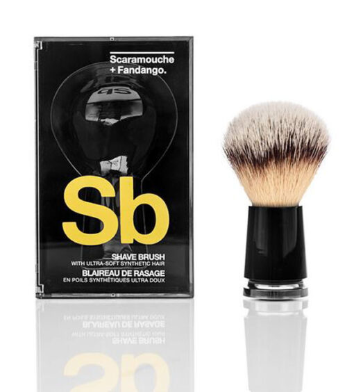 Scaramouche + fandango shave brush with ultra soft synthetic hair online shopping billigt tilbud shoppetur