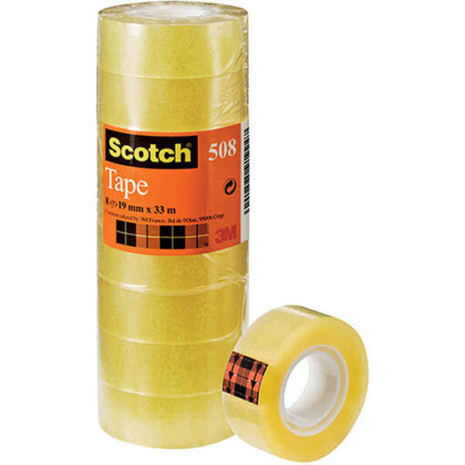 Scotch clear tape 508 19mmx33m 8 stk. online shopping billigt tilbud shoppetur