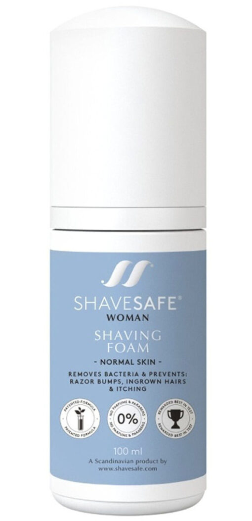 Shavesafe woman shaving foam normal skin 100ml online shopping billigt tilbud shoppetur