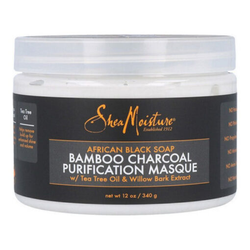 Shea moisture african black soap bamboo charcoal purification masque 340g online shopping billigt tilbud shoppetur