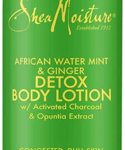 Shea moisture african water mint & ginger detox body lotion 384ml online shopping billigt tilbud shoppetur