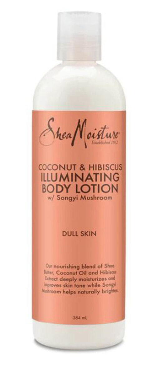 Shea moisture coconut & hibiscus illuminating body lotion with songyi mushroom 384ml online shopping billigt tilbud shoppetur