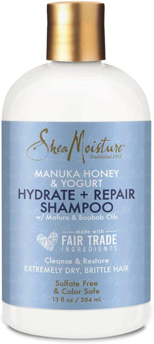 Shea moisture manuka honey & yogurt hydrate + repair shampoo 384ml online shopping billigt tilbud shoppetur