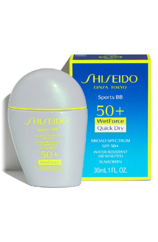 Shiseido ginza tokyo sports BB SPF50+ wetforce quick dry 30ml online shopping billigt tilbud shoppetur