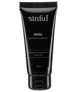 Sinful anal water based lubricant 100ml online shopping billigt tilbud shoppetur