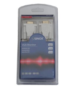 Sinox SXC1102 VGA Monitor kabel 2m hvid online shopping billigt tilbud shoppetur