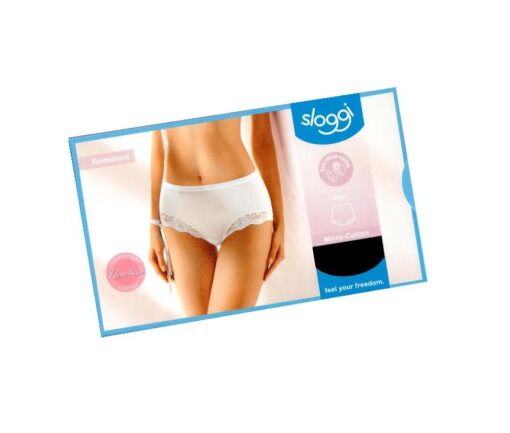 Sloggi Romance sensitive Maxi micro cotton sort str 48 online shopping billigt tilbud shoppetur