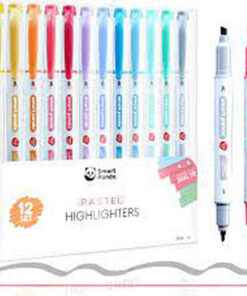 Smart panda pastel highlighters dual tip 12 stk. online shopping billigt tilbud shoppetur