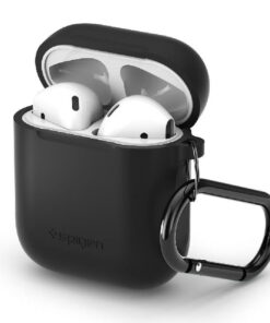 Spigen airpods case with carabiner black for airpods 1st generation online shopping billigt tilbud shoppetur