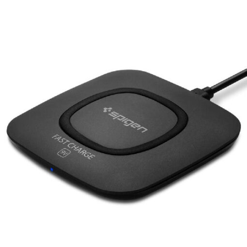 Spigen essential fast wireless charger black online shopping billigt tilbud shoppetur