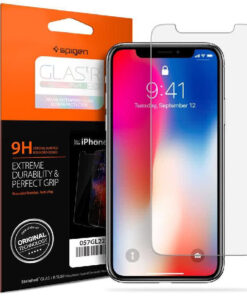 Spigen glas.tr slim HD premium tempered glass screen protector for iphone Xs/X online shopping billigt tilbud shoppetur