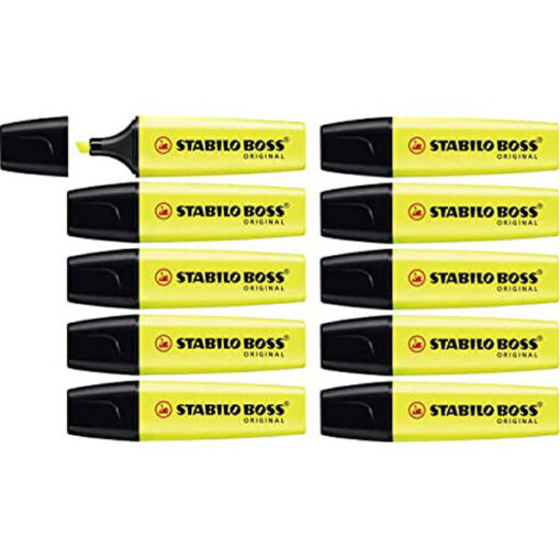 Stabilo boss original textmarker 70/24 yellow 10 stk. online shopping billigt tilbud shoppetur