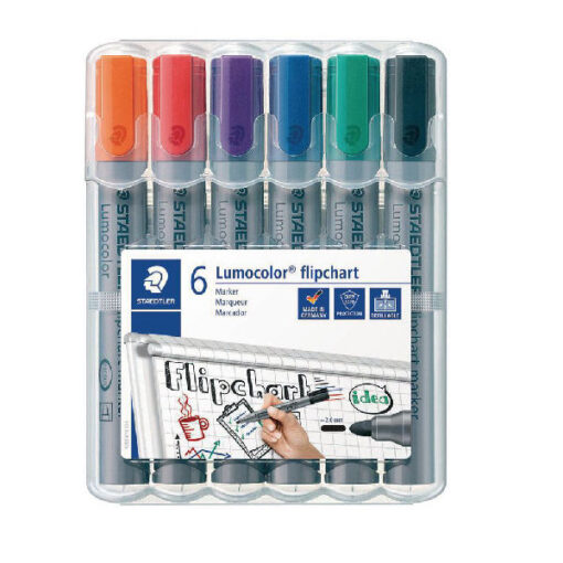 Staedtler lumocolor flipchart marker 6 stk. online shopping billigt tilbud shoppetur