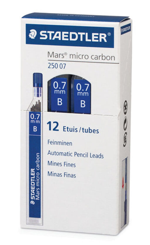 Staedtler mars micro carbon 0.7mm B feinminen 12 etuis online shopping billigt tilbud shoppetur