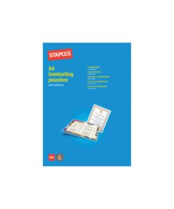 Staples A4 lamineringsfolie glossy 100 stk 2x75 mikron online shopping billigt tilbud shoppetur