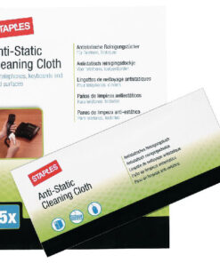 Staples anti-static cleaning cloth 5 pack online shopping billigt tilbud shoppetur