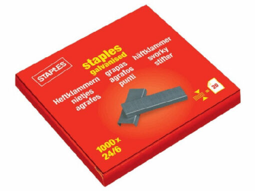 Staples hæfteklammer 24/6 1000 stk. 21946 online shopping billigt tilbud shoppetur