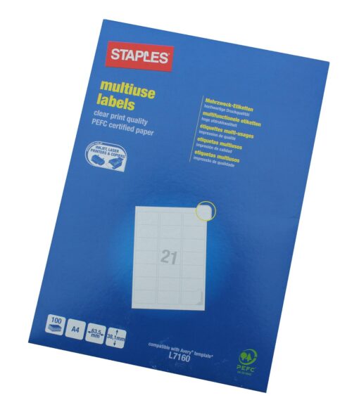 Staples multiuse labels L7160 38