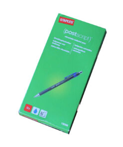 Staples (postscript ) kuglepen 0.7mm blå pk a 12 stk online shopping billigt tilbud shoppetur