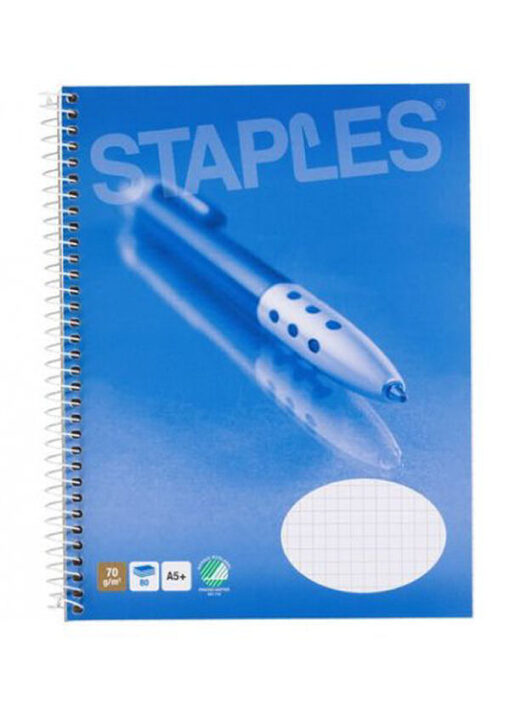 Staples spiral premium notesblok A5+ kvadratisk 10 stk. online shopping billigt tilbud shoppetur