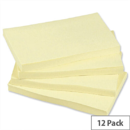 Staples sticky notes gul 76x127mm 100 ark 12 pack online shopping billigt tilbud shoppetur