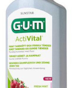 Sunstar gum activital sundt tandkød og sundere tænder q10 fresh mint 500ml online shopping billigt tilbud shoppetur