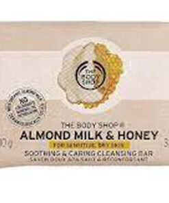 The body shop almond milk & honey soothing & caring cleansing bar 100g online shopping billigt tilbud shoppetur