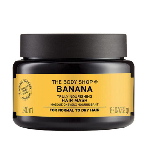 The body shop banana truly nourishing hair mask 240ml online shopping billigt tilbud shoppetur