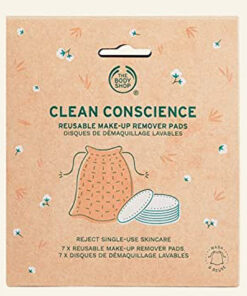 The body shop clean conscience reusable make-up remover pads 7 stk. online shopping billigt tilbud shoppetur