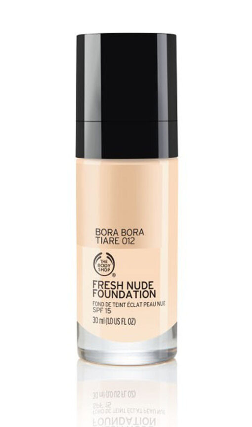 The body shop fresh nude foundation SPF15 bora bora tiare 012 30ml online shopping billigt tilbud shoppetur