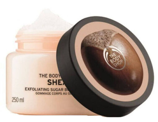 The body shop shea exfoliating sugar body scrub 250ml online shopping billigt tilbud shoppetur