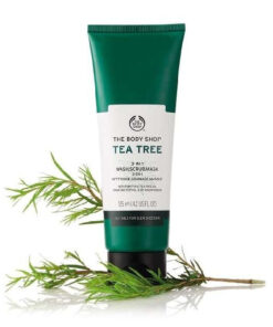 The body shop tea tree 3-in-1 wash scrub mask 125ml online shopping billigt tilbud shoppetur