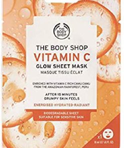 The body shop vitamin c glow sheet mask 6pk online shopping billigt tilbud shoppetur