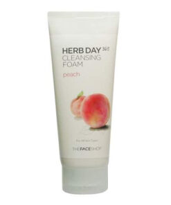 The face shop cleansing foam herb day 365 peach online shopping billigt tilbud shoppetur