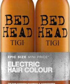 Tigi bed head electric hair colour goddess shampoo & conditioner 2x750ml online shopping billigt tilbud shoppetur