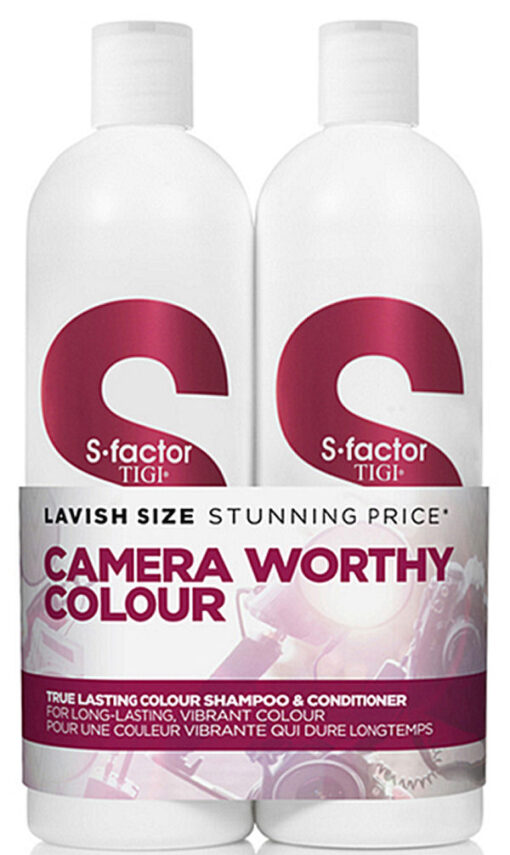 Tigi s-factor true lasting colour shampoo & conditioner 2x750ml online shopping billigt tilbud shoppetur