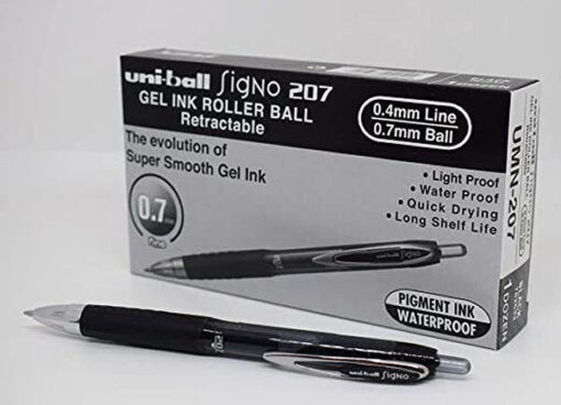 Uni-ball gel ink roller ball retractable signo UMN-207 0