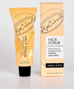 Upcircle face scrub made with repurposed coffee grounds herbal blend 100ml online shopping billigt tilbud shoppetur