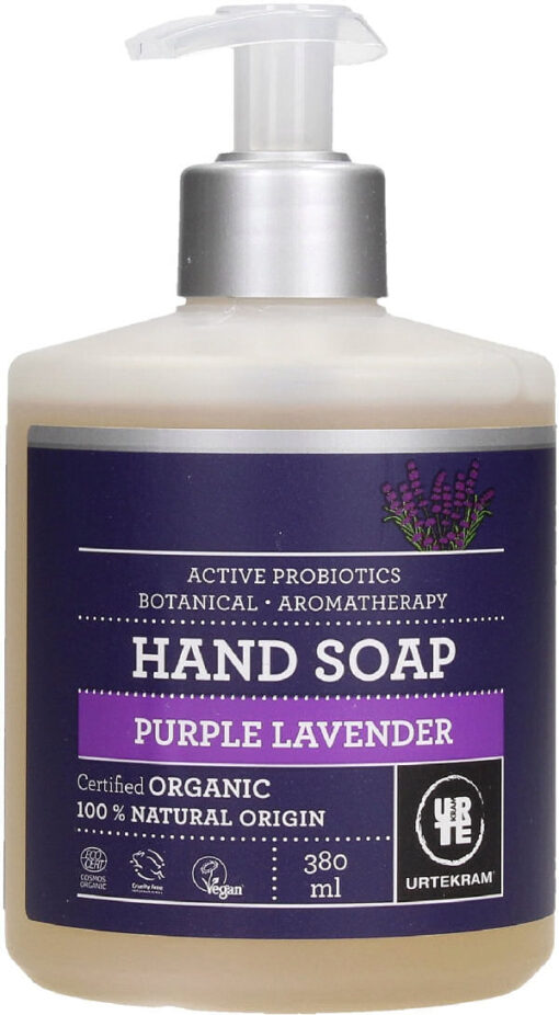 Urtekram hand soap purple lavender 380ml online shopping billigt tilbud shoppetur