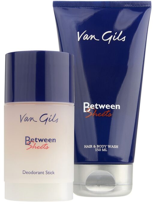 Van gils between sheets gavesæt - hair and body wash 150ml + deodorant stick 75ml online shopping billigt tilbud shoppetur