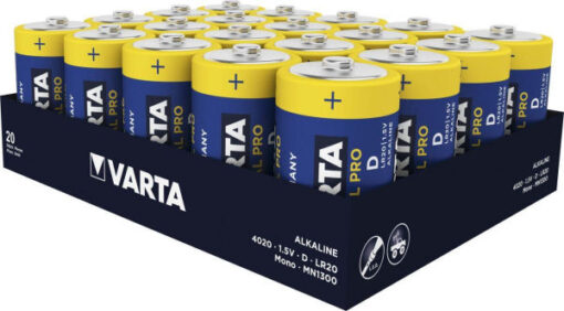 Varta alkaline batteri industrial pro LR20 1.5V 4020 20 stk. online shopping billigt tilbud shoppetur