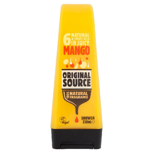 Vegan shower 6 natural & fruit oils in juicy mango 250ml online shopping billigt tilbud shoppetur