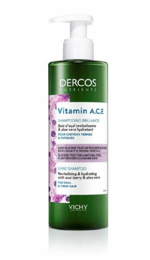 Vichy dercos nutrients vitamin A.C.E shine shampoo 250ml online shopping billigt tilbud shoppetur